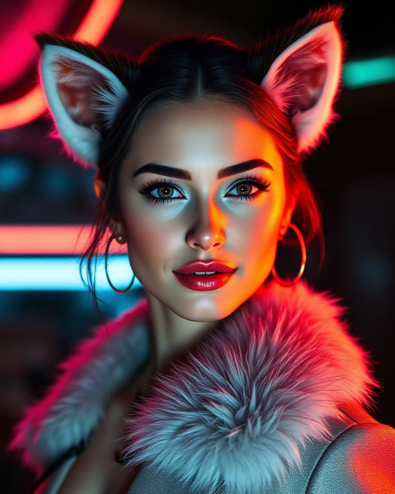 Lyra AI furry model portrait on createaifurry