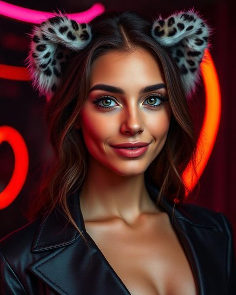 Aria — Snow Leopard AI furry model on createaifurry